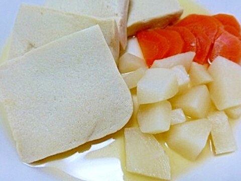 簡単、鍋に入れるだけ！高野豆腐煮